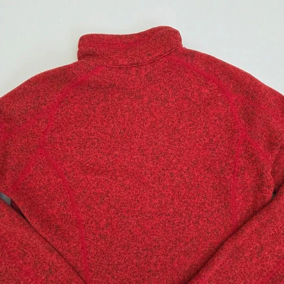 Patagonia Better Sweater Red Pullover Quarter Zip Long‎ Sleeve Small S - Picture 13 of 13
